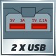 Adattatore USB per batteria (senza batteria)