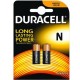 Duracell Blister 2 Batterie MN9100 / E90 / LR1