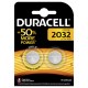 Batteria a bottone Duracell DL/CR 2032 al litio (blister 1 pezzo)